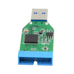 2024 Single Port USB 3.0 Type A Male To Female 20-Pin Connector Female Hub Adapter Motherboard Socket 20-Pin To HUB Type A Male to Female