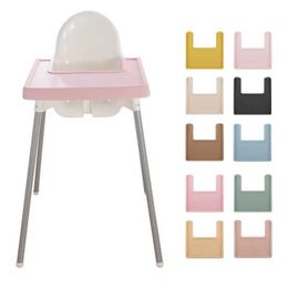 Dining Chairs Seats Childrens high chair cushion fully wrapped silicone table cushion baby feeding accessories leak proof easy to clean and free of bisphenol A WX5.20