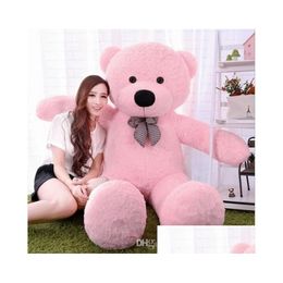 Stuffed & Plush Animals 6 Feet Big Teddy Bear 4 Colours Nt Jumbo 72 Size180Cm Embrace Doll Lovers/Christmas/ Birthday Gift Drop Deliver Dhqfu