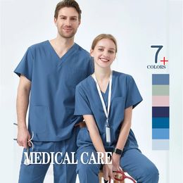 Quick-Dry Sport Scrub Set Performance Stretcg and Comfortable - Top and Pant Doctor Nurse Outfit Scrubs Uniform S01-01 240520
