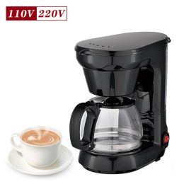 Italian Coffee Machine Automatic US Regulation 110v-220v Drip Coffee Machine American Milk Tea Machine Coffee Pot