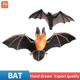 Novelty Games Simulation Animals Figurines Large Bat Action Figures Miniature Decor Collection Cognition Toy For Kids Gift Y240521