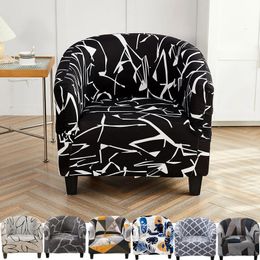 Club Chair Slipcover Tub Chair Covers for Armchairs High Stretch Armchair Slipcover Furniture Protector for Living Room 240521
