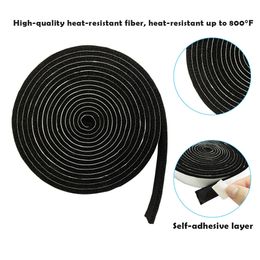 High temperature resistant barbecue grill smoker gasket barbecue door cover self-adhesive 2cmx3.6m flame retardant sealing tape