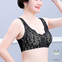 Underwear For Women, Seamless, Wire-free, Small Breast Push-up, Sexy Lace Breast-retracting Anti-sagging Front Button Bra