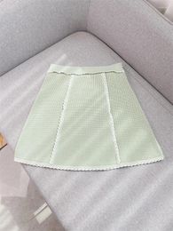 Skirts Women Skirt Summer A-Line Knitted Mini High Waist Street-wear Sexy Sweet Chic Stunning Elegant Trendy Stylish Casual S