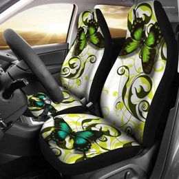 Car Seat Covers Butterflies Green Butterfly Art - Accessories Gift For Her Custom Made Co