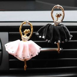 Car Air Freshener Ballet girl car perfume clip air conditioner outlet perfume clip ballet girl perfume clip car accessories T240521