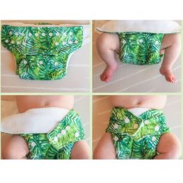 2023 BABYLAND 8pcs/Lot Baby Cloth Diapers Adjustable Reusable Cloth Nappy Diaper Covers Waterproof For Baby 3-15KG (0-2 Years)