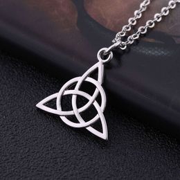 Witch Pendant Necklace For Women Viking Irish Celtics Knot Magic Wicca Necklaces Jewellery Christmas Gifts Wholesale