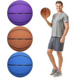 Indoor Silent Basketball Sports Bouncy Balls High Density Microfiber Material Children Adults Ball Training Complimentary 240513