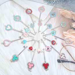 Tiffanyitys Tiffanies Pendants Funi Sterling Silver S925 Drop Glue Enamel Key Series Pendant Necklace Womens Lollipop