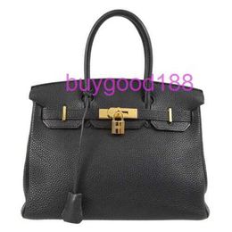 10A Bridkkin Delicate Luxury Womens Social Designer Totes Bag Shoulder Bag Black Togo 30 Handbag 48 s