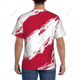 Men's T-Shirts Customised Name Nunber Tahiti Flag Colour Mens Tight Sports T-shirt Womens T-shirt Suitable for Football Fans S52133