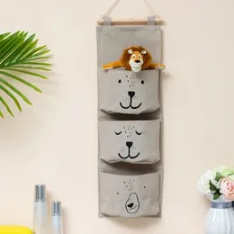 Storage Bags Bag Hanging Wall Type Cloth Pocket Door Behind Bed Dormitory Artefact Hang