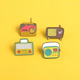 Brooches Brooch Ins Fashion Personality Cute Japanese Nostalgia Radio Bag Decoration Badge Pin