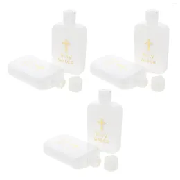 Vases 6 Pcs Easter Holy Water Bottle Outdoor Bottles Plastic Carafe Refillable Baptism Wedding Empty Set Party