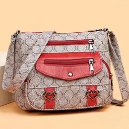 Evening Bags Women Shoulder Bag Crossbody High Quality Large Capacity Pu Leather Handbags Fashion Shopping Purse 2color