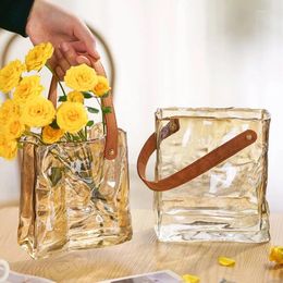 Vases Creativity Flower Vase Room Decor Nordic Home House Decoration Glass Plant Pot And Table Accessories