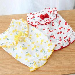 Dog Apparel Spring Summer Clothes Couple Dogs Costume Chihuahua Yorkshire Clothing For Small Shirt Sweet Puppy Pet Vest Dress