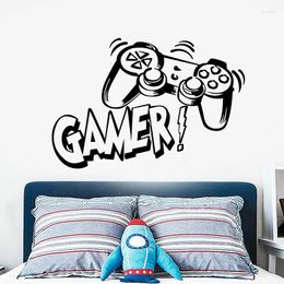 Wall Stickers Gamer Sticker Game Room Decor Boys Bedroom Decoration Gaming Poster Wallpaper