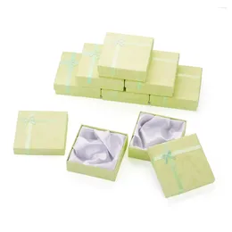 Jewelry Pouches 12Pcs Cardboard Gift Boxes Square Packaging Bracelet Storage Organizer Cases 9.2x9.2x2.1cm