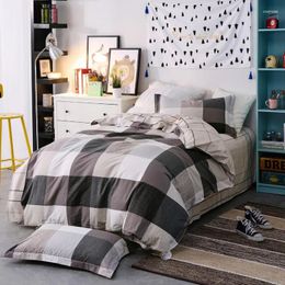 Bedding Sets 3pcs Twin Size High Quality Cotton Fashion Simple Printed Set Comfortable Duvet Cover Bed Sheet Pillowcase