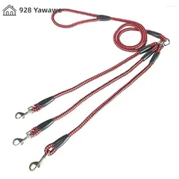 Dog Collars Leash Bichon Teddy Strong And Flexible Wear-resistant Durable Household Products One Tow Three Traction Ropes Pet