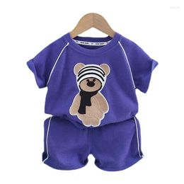 Clothing Sets Summer Fashion Baby Girls Clothes Suit Children Outfits Boys T-Shirt Shorts 2Pcs/Sets Toddler Casual Costume Kids Tracksuits