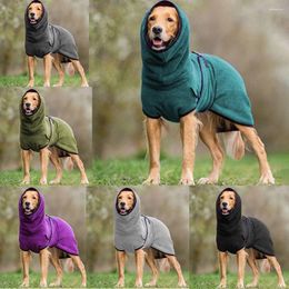 Dog Apparel L-5XL Adjustable Bathrobe Towel Bath Robe Pet Drying Coat Absorbent For Large Dogs Super Fast Dry