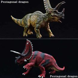 Novelty Games Simulation Jurassic Dinosaurs World Animals Pentaceratops Models Action Figures Cognition Figures Educational Toys For Kid Gift Y240521