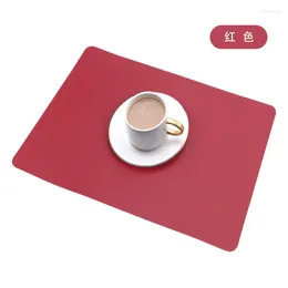 Table Cloth 80079 Waterproof Oil Proof And Wash Free PVCmesh Red Tablecloth Desk Student Coffee Mat Fabric