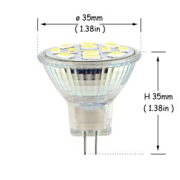 Bright MR11 LED Light Bulb 35mm Diameter 12V 3W 5W 7W 5730 SMD Mini LED Mr11 Spotlight Bulb Warm White/Cold White GU4 LED Lamp