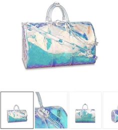 Men Luxurys Travel Bag KEEPALL 50 M53271 Transparent Plastic Shoulder bags PVC holdall travelling Duffel Handbags Tote9871286