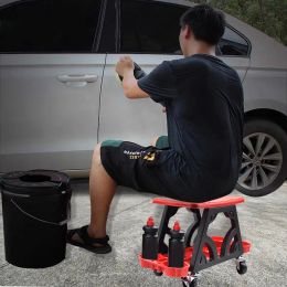 Car Detailing Stool Utility Rolling Machanics Creeper Seat Mobile Stool Rolling Seat Creeper for Mechanics & Detailers/Garage