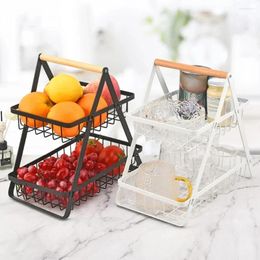 Kitchen Storage Fruit Basket For Shelves Hollow Grids Fruits Baskets Living Room Dried Snack Racks Rack