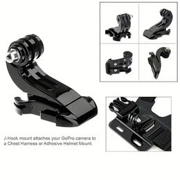 2pcs ABS J-Hook Buckle Mount Quick Release Base with Screw for GoPro Hero 12 11 10 9 8 7 6 5, SJCAM, Insta360 X2 X3, DJI Osmo Action Cameras Accessories