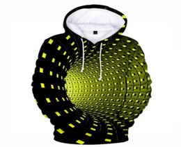 Men039s Hoodies Sweatshirts Neon Hip Hop Dizzy Art 3D Sweatshirt LadiesMen Pullover Hoodie Jacket Loose Top Swirl Boy Clothe4139976