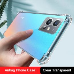 Transparent Soft Mobile Phone Case for VIVO Y30 5G Standard Y30G Airbag Clear Shockproof Silicone Protect Back Cover Accessories