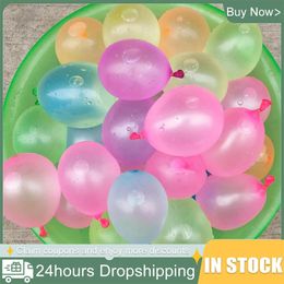 111pcs Multicolor Latex Filling Water Balloon Kids Summer Outdoor Beach Toy Easy Kit Bomb Ball Fight Games 240517