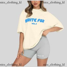 White Foxs Shirt Tshirt Designer T Shirts Top Quality Cotton Casual Tees Sleeve Street Slim Fit Hip Hop Streetwear Tshirts White Foxs Hoodie 158