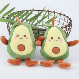 3PCS Cute Cartoon Fruit Avocado Stuffing Doll Plush Toy Keychain Pendant Backpack Keyring Ornament Accessories Gift