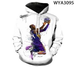 Men039s Hoodies Sweatshirts Winter 3d Printing Hiphop Basketball Star Hoodie Men And Women Street Sweatshirt Harajuku Boy Gi3693278