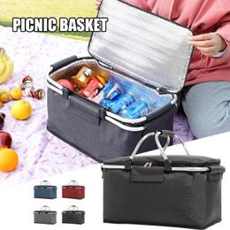 Storage Bags Women's Insulated Lunch Bag With Aluminium Foil And Thickened Handle Large Capacity Portable Waterproof Picnic WXV Sale