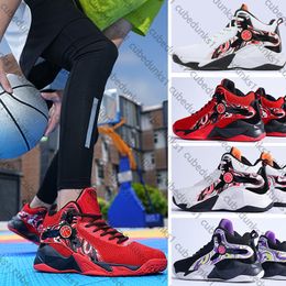 Designer High Top Basketball Shoes New Knitted Student Trendy Brand Sneakers Black White Red Outdoor Sports Training Shoes 36-45