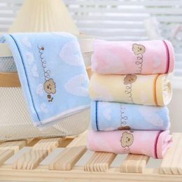 Towel Soft Cotton Baby Bath Towels Cartoon Bear Face For Born Kids Adults Absorbent Washcloth Children Bathroom Shower