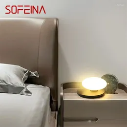 Table Lamps SOFEINA Nordic Lamp LED Creative Egg Shape Shade Decorative For Home Bedside Desk Lighting