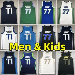 Luka Doncic Kids Jersey Basketball Maglie da basket Men City Wear Edition Children per bambini per bambini