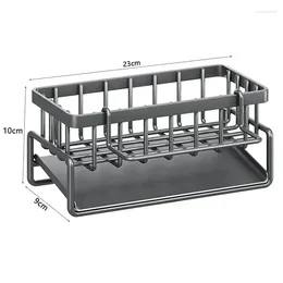 Kitchen Storage Steel Soap Sink Basin Bathroom Stainless Organiser Sponge Shampoo Holder Rack Drainage Automatic Wash