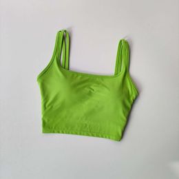 Shoulder Strap U-shaped Beautiful Back Women's Yoga Shock-absorbing Gathering Sports Bra Running and Fiess Outerwear Vest